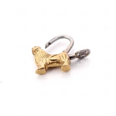 قفل دست ساز‎ ‎برنجی‎ ‎‎‎ساده‎ ‎‎سایز‎ ‎5‎ cm‎ ‎ ‎‎طلایی‎ ‎‎طرح‎ ‎شیر‎ ‎ ‎‎‎‎